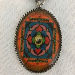 Yin Yang Keychain Floral Keyring